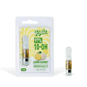 Rollz 97% 10-OH-HHC Lemon Sherbet Vape Cartridge (1ml)