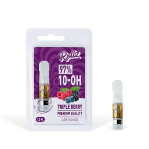 Rollz 97% 10-OH-HHC Triple Berry Vape Cartridge (1ml)